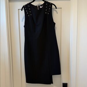 Parker Black Asymmetrical Dress